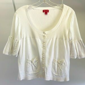 Elle White Top- size medium